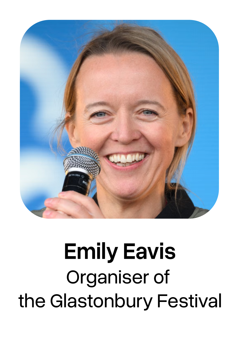 Emily Eavis Organisers of the Glastonbury Festival